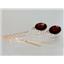 14k Gold Threader Earrings, Mozambique Garnet, E105