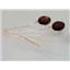 14k Gold Threader Earrings, Mozambique Garnet, E105