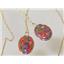 14k Gold Threader Earrings, Created Black Opal, E105