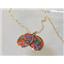 14k Gold Threader Earrings, Created Black Opal, E105