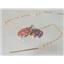 14k Gold Threader Earrings, Created Black Opal, E105