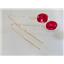 14k Gold Threader Earrings, Created Ruby, E105