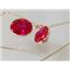 14k Gold Threader Earrings, Created Ruby, E105
