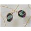 14k Gold Threader Earrings, Mystic Fire Topaz, E105