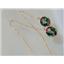 14k Gold Threader Earrings, Mystic Fire Topaz, E105