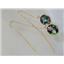 14k Gold Threader Earrings, Mystic Fire Topaz, E105