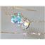 14k Gold Threader Earrings, Mercury Mist Topaz, E105