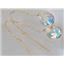 14k Gold Threader Earrings, Mercury Mist Topaz, E105