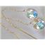 14k Gold Threader Earrings, Mercury Mist Topaz, E105