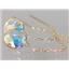 14k Gold Threader Earrings, Mercury Mist Topaz, E105