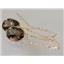 14k Gold Threader Earrings, Smoky Topaz, E105