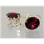 14k Gold Leverback Earrings, Mozambique Garnet, E207