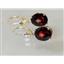 14k Gold Leverback Earrings, Mozambique Garnet, E207