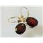 14k Gold Leverback Earrings, Mozambique Garnet, E207