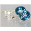 14k Gold Leverback Earrings, Neptunes Garden Topaz, E207