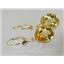 14k Gold Leverback Earrings, Citrine, E201