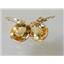 14k Gold Leverback Earrings, Citrine, E201