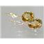 14k Gold Leverback Earrings, Citrine, E201