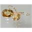 14k Gold Leverback Earrings, Citrine, E201