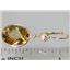 14k Gold Leverback Earrings, Citrine, E201