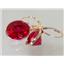 14k Gold Leverback Earrings, Created Ruby, E201
