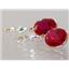 14k Gold Leverback Earrings, Created Ruby, E201