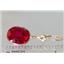 14k Gold Leverback Earrings, Created Ruby, E201