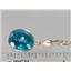 14k Gold Leverback Earrings, Paraiba Topaz, E201
