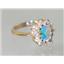 10K, 14K or 18K Gold Ladies Ring, Mercury Mist Topaz, R235