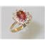 10K, 14K or 18K Gold Ladies Ring, Twilight Fire Topaz, R235