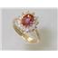 10K, 14K or 18K Gold Ladies Ring, Twilight Fire Topaz, R235