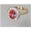 10K, 14K or 18K Gold Ladies Ring, Twilight Fire Topaz, R235