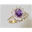 10K, 14K or 18K Gold Ladies Ring, Amethyst, R235