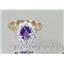 10K, 14K or 18K Gold Ladies Ring, Amethyst, R235