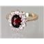10K, 14K or 18K Gold Ladies Ring, Mozambique Garnet, R235