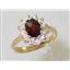 10K, 14K or 18K Gold Ladies Ring, Mozambique Garnet, R235