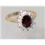10K, 14K or 18K Gold Ladies Ring, Mozambique Garnet, R235