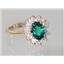 10K, 14K or 18K Gold Ladies Ring, Russian Nanocrystal Emerald, R235