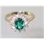 10K, 14K or 18K Gold Ladies Ring, Russian Nanocrystal Emerald, R235