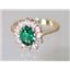 10K, 14K or 18K Gold Ladies Ring, Russian Nanocrystal Emerald, R235