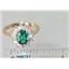 10K, 14K or 18K Gold Ladies Ring, Russian Nanocrystal Emerald, R235