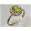10K, 14K or 18K Gold Ladies Ring, Peridot, R235
