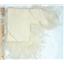 5 1/2 x 3 5/8 + " Natural White Tibetan lamb skin 4-6' hair 26871