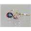 14k Gold Leverback Earrings, Mystic Fire Topaz, E011