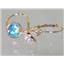 14k Gold Leverback Earrings, Mercury Mist Topaz, E011