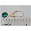 14k Gold Leverback Earrings, Paraiba Topaz, E011
