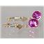 14k Gold Leverback Earrings, Pure Pink Topaz, E011