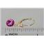 14k Gold Leverback Earrings, Pure Pink Topaz, E011