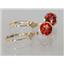 14k Gold Leverback Earrings, Twilight Fire Topaz, E011