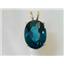 P080, London Blue Topaz 14k Gold Pendant